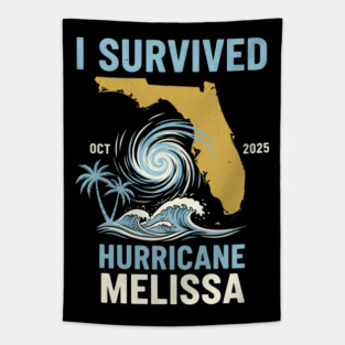 OCT-223 I Survived Hurricane Melissa 2025 Tropical Storm Tapestry