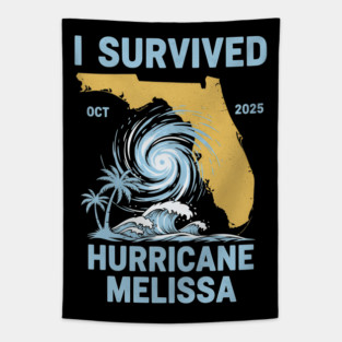 OCT-224 I Survived Hurricane Melissa 2025 Tropical Storm Tapestry