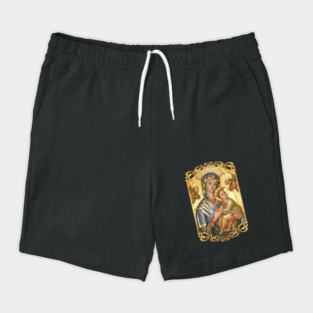 Our Lady of Perpetual Help Blessed Mother Mary Catholic Icon Shorts