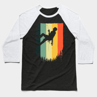 Cool Rock Climbing For Gift Men Women Mountain Climber bouldering Baseball T-Shirt