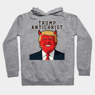 Trump Antichrist – Devil Horns Hoodie