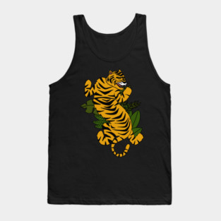 Tiger Cat Tropical Vibes Tank Top