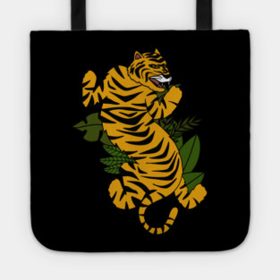 Tiger Cat Tropical Vibes Tote