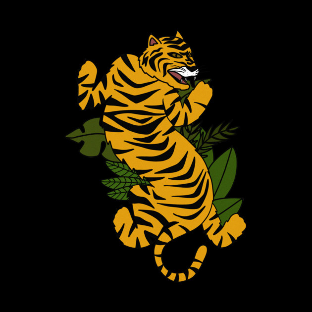 Tiger Cat Tropical Vibes by logiamerch