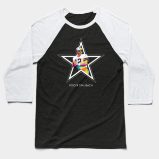 Roger Staubach Dallas Cowboys Legend Baseball T-Shirt