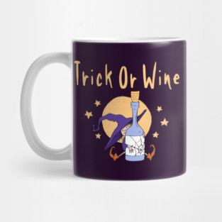 Trick or Wine Funny Halloween Wiccan Pagan Cheeky Witch® Mug