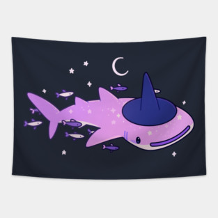 Witchy whale shark Tapestry