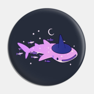 Witchy whale shark Pin