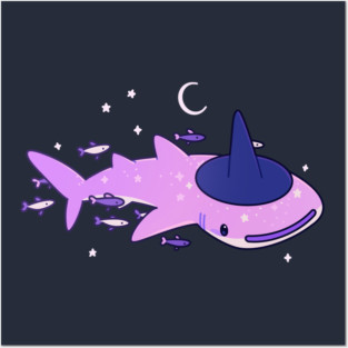 Witchy whale shark Posters and Art