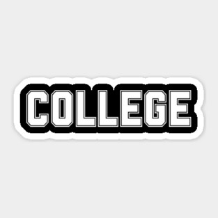 College Sticker