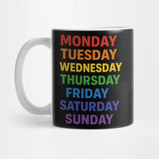 Days Of The Week Mug