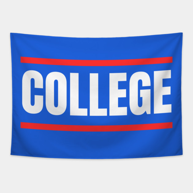College Tapestry by Creatifly Graphic Tees