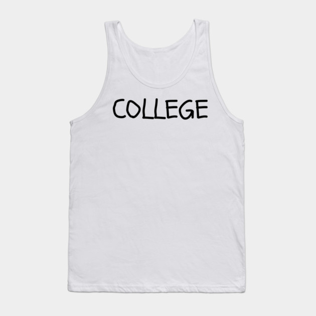 College Tank Top by Creatifly Graphic Tees