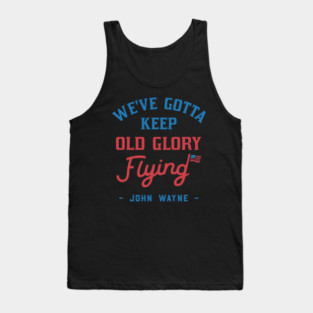 John Wayne American Flag Patriot Quote Tank Top