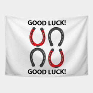 Horseshoe Good Luck Horseshoe Tapestry