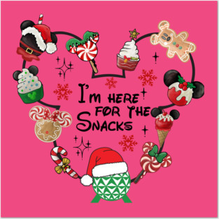 Mickey Head Christmas Snacks Heart Posters and Art