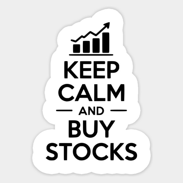 Keep Calm and Buy Stocks Magnet by Frank Ring