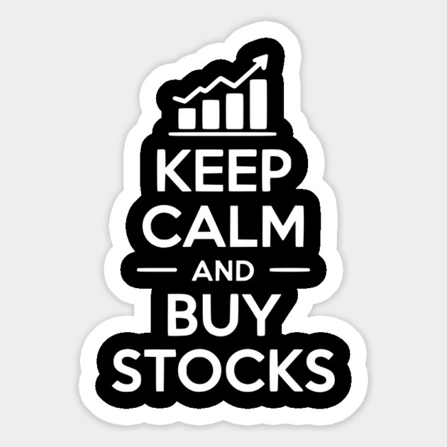 Keep Calm and Buy Stocks Magnet by Frank Ring