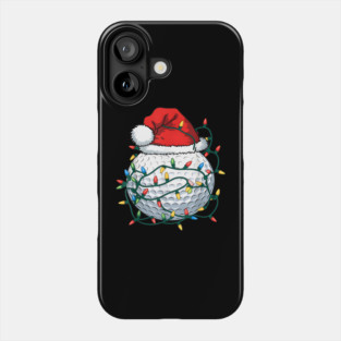 Christmas Golf Ball Santa Lights Phone Case
