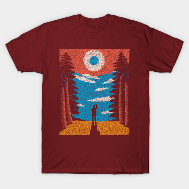 The Outsider - A Solitary View T-Shirt by TuncGK