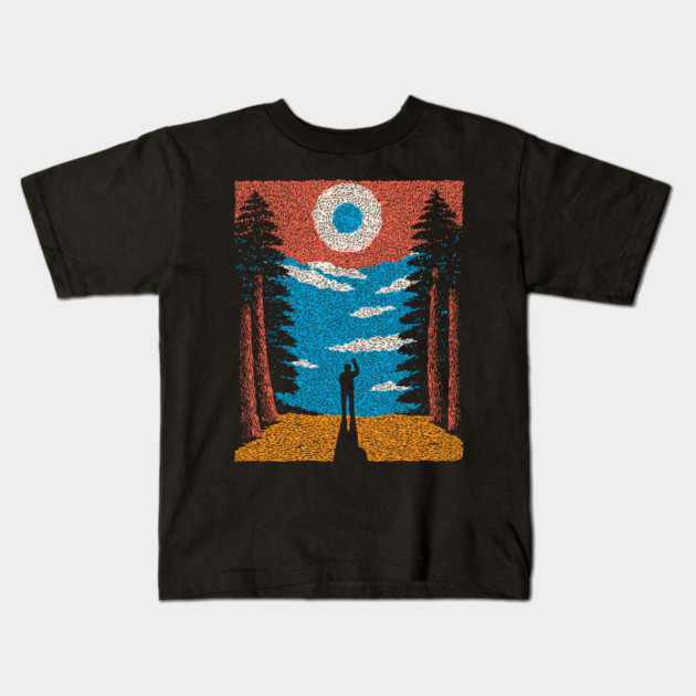 The Outsider - A Solitary View Kids T-Shirt by TuncGK