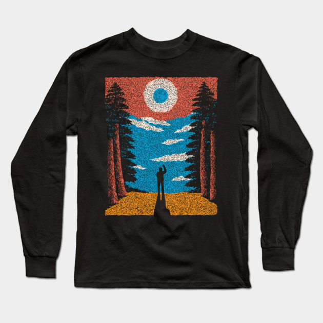 The Outsider - A Solitary View Long Sleeve T-Shirt by TuncGK