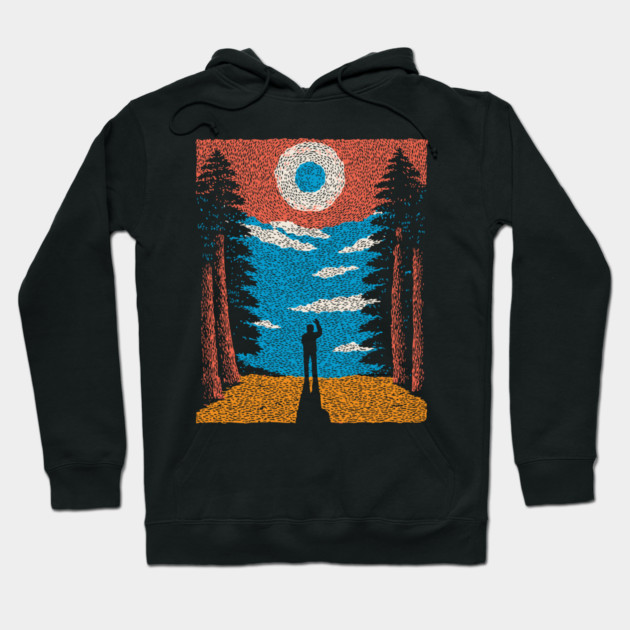 The Outsider - A Solitary View Hoodie by TuncGK