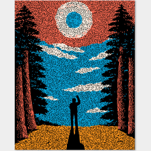 The Outsider - A Solitary View Wall Art by TuncGK