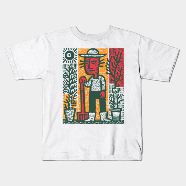The Weary Farmer - The Dignity of Toil Kids T-Shirt by TuncGK
