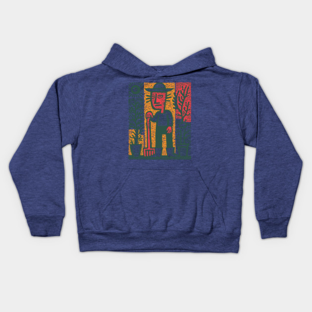 The Weary Farmer - The Dignity of Toil Kids Hoodie by TuncGK