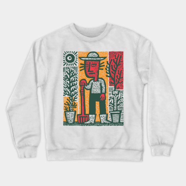 The Weary Farmer - The Dignity of Toil Crewneck Sweatshirt by TuncGK
