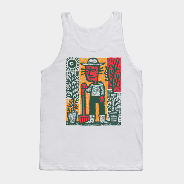 The Weary Farmer - The Dignity of Toil Tank Top by TuncGK