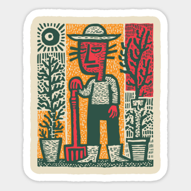 The Weary Farmer - The Dignity of Toil Magnet by TuncGK