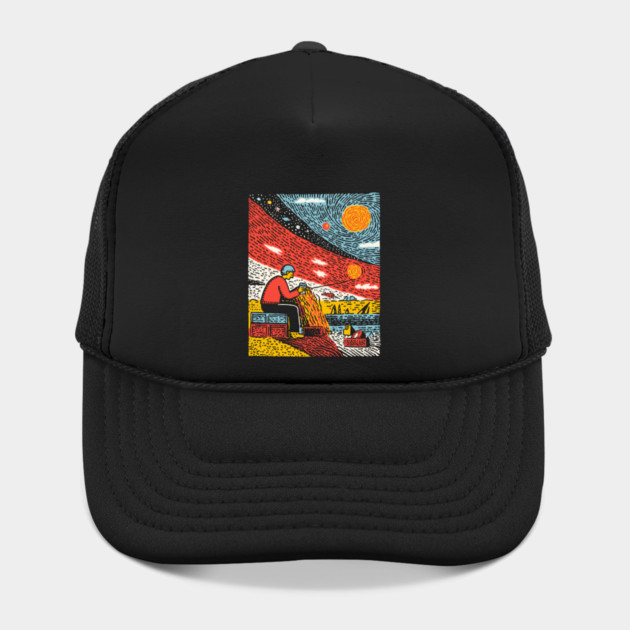 The Solitary Artisan - Knitting the Cosmic Tapestry by TuncGK