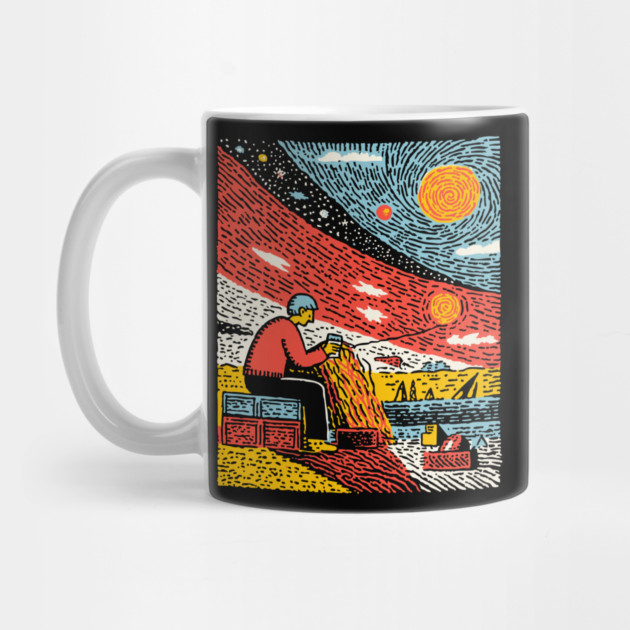 The Solitary Artisan - Knitting the Cosmic Tapestry by TuncGK