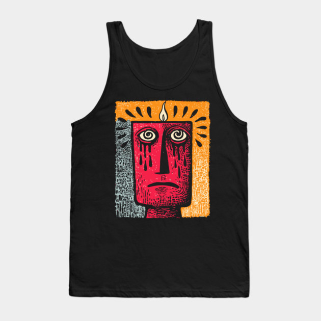 Abstract Portrait - The Oppressive Summer Heat Tank Top by TuncGK
