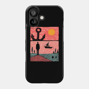 Existential Sadness - The Anchor of Melancholy Phone Case