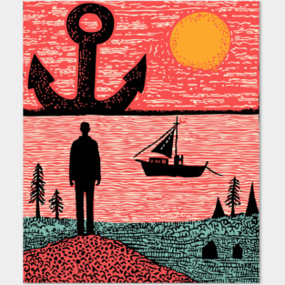 Existential Sadness - The Anchor of Melancholy Posters and Art