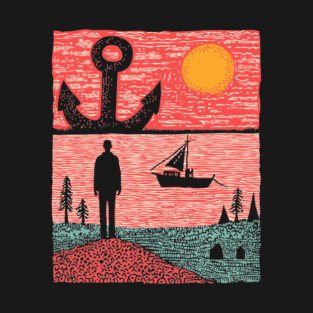Existential Sadness - The Anchor of Melancholy T-Shirt