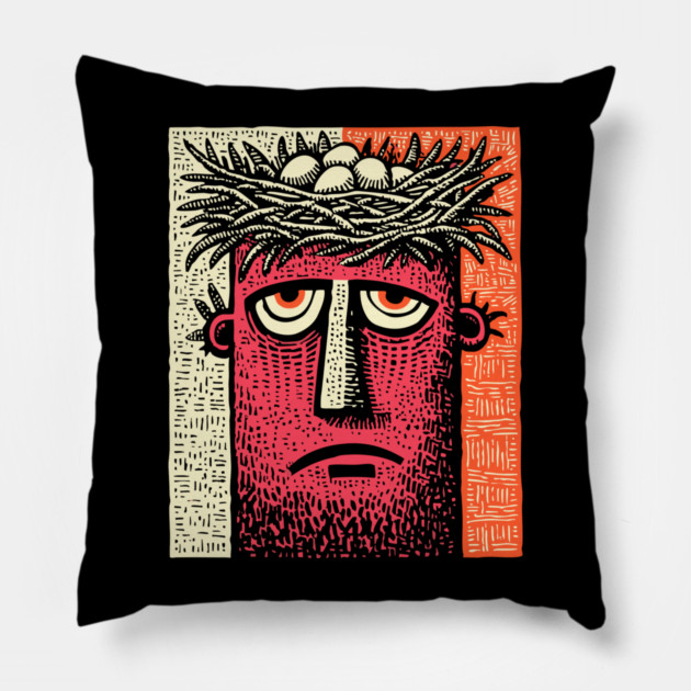 Creative Block - The Fragility of Nested Ideas Pillow by TuncGK
