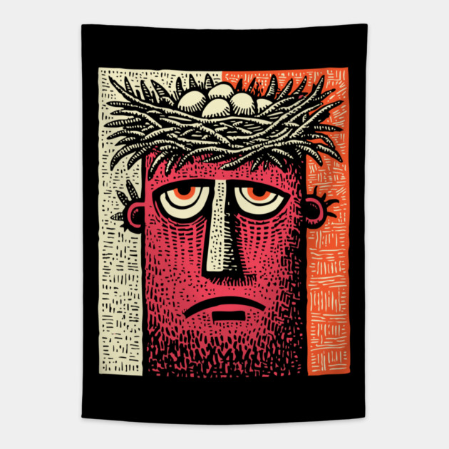 Creative Block - The Fragility of Nested Ideas Tapestry by TuncGK