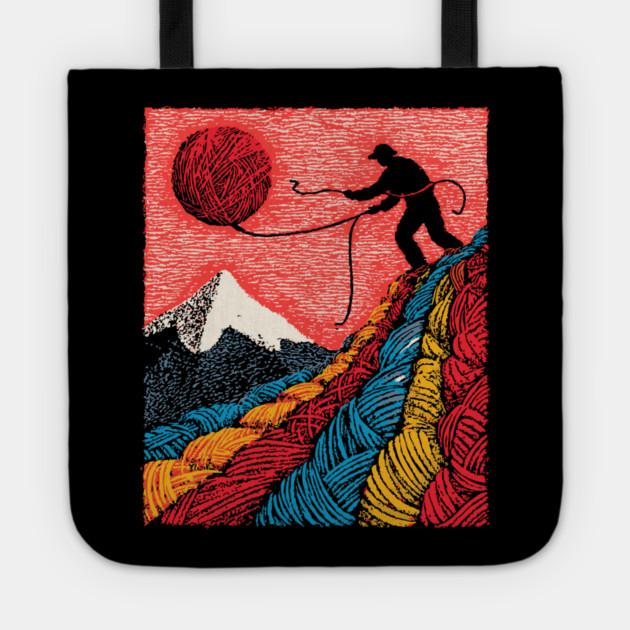 Metaphysical Art - Knitting a New Reality Tote by TuncGK