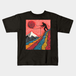 Metaphysical Art - Knitting a New Reality Kids T-Shirt