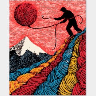 Metaphysical Art - Knitting a New Reality Posters and Art