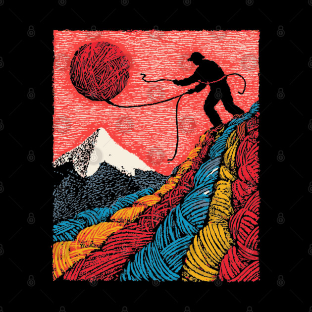 Metaphysical Art - Knitting a New Reality by TuncGK