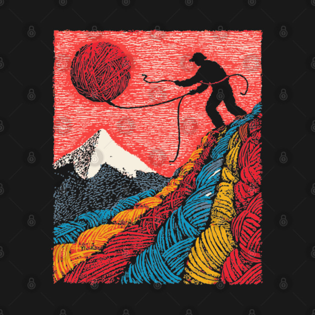 Metaphysical Art - Knitting a New Reality by TuncGK