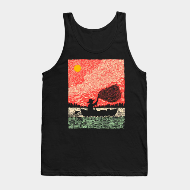 The Surreal Fisherman - Casting a Net to the Sky Tank Top by TuncGK