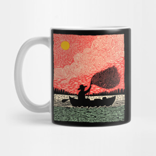 The Surreal Fisherman - Casting a Net to the Sky Mug