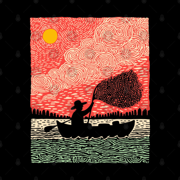 The Surreal Fisherman - Casting a Net to the Sky by TuncGK