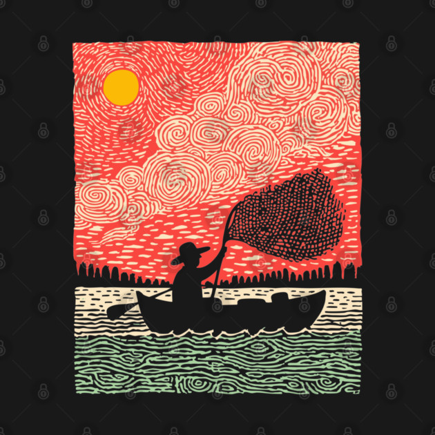 The Surreal Fisherman - Casting a Net to the Sky by TuncGK